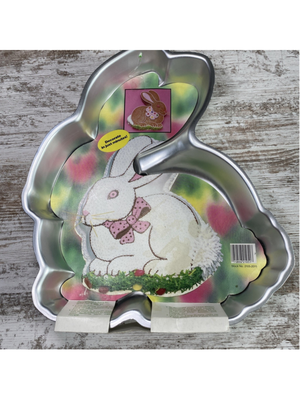Vintage 1986 Wilton Cottontail Bunny Cake Pan 2105-2011 Easter Rabbit